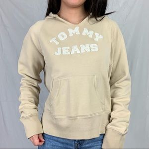 tommy jeans medium cream hoodie
